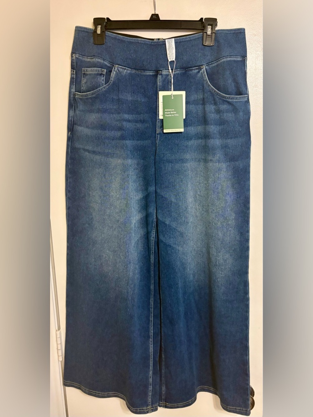 HALARA Indigo Wide-Leg Denim Jeans